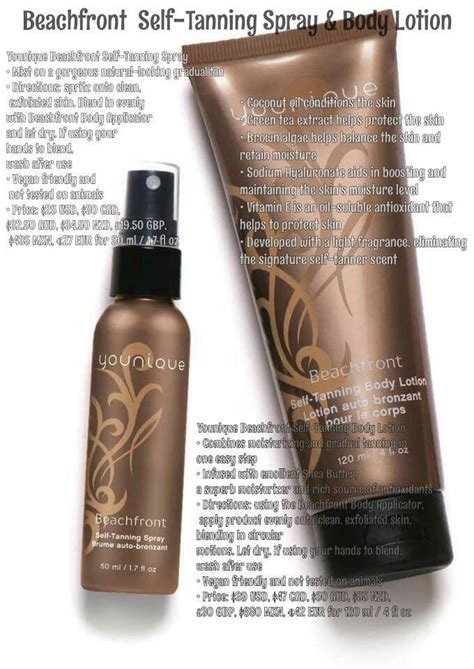 Developed to help enhance, improve, darken and prolong your tan. Self tanning spray, Spray tanning, Younique skin care