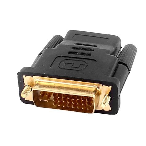 uxcell a16020500ux0981 dvi i dual link 24 5 male to hdmi female connector adapter amazon ca