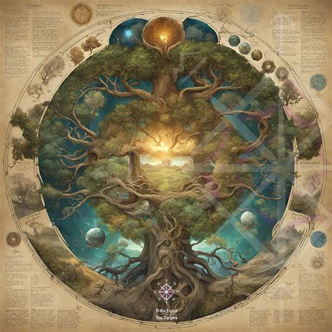 árvore Do Mundo Mitologia Nórdica