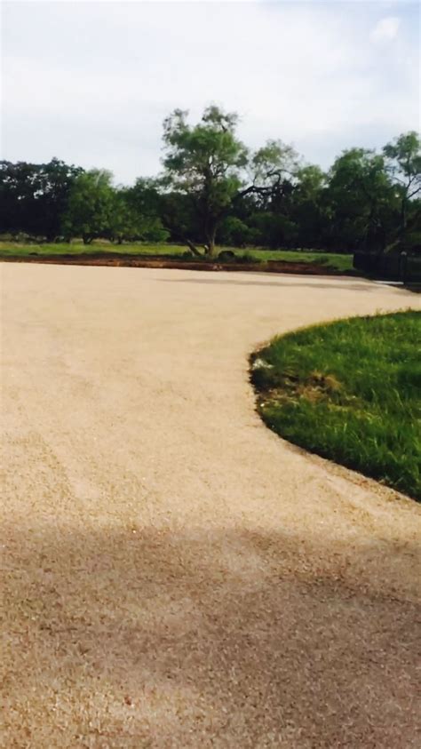 Chip And Seal Driveway Laid With Crushed Granite Crushed Granite