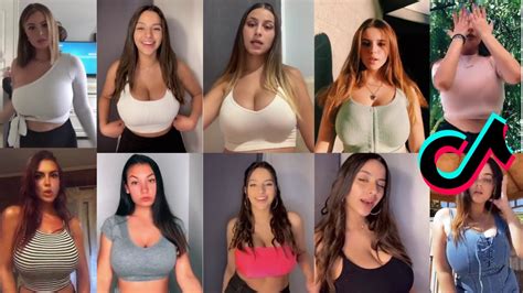 Awesome Busty And Hot Tiktok Cute Girls No Bra Challenge Trending