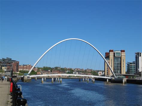 The gateshead millennium bridge is a pedestrian and cyclist tilt bridge spanning the river tyne in in terms of height, the gateshead millennium bridge is slightly shorter than the neighbouring tyne. Gateshead Millennium Bridge