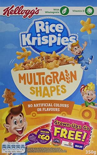 Kellogg S Rice Krispies Multigrain Shapes Cereal 350 G Pack Of 5 Uk Grocery