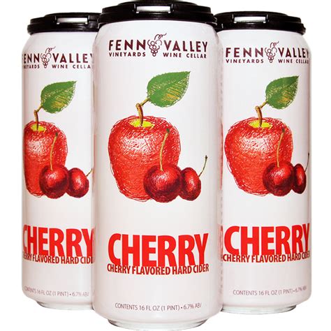 Cherry Apple Hard Cider Cans Fenn Valley Store