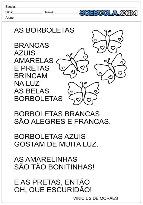 As Borboletas Vinicius De Moraes