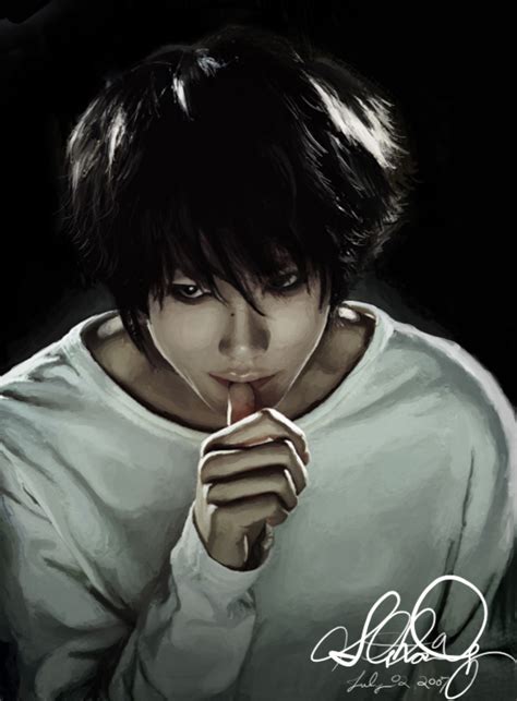 I'd probably write my own name in the notebook while watching this movie. Death Note: L by Stetchi on DeviantArt