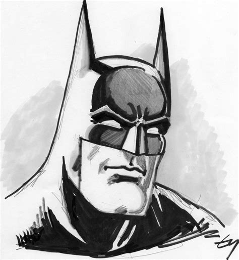Line Drawing Batman Drawing And Coloring For Kids Illustration