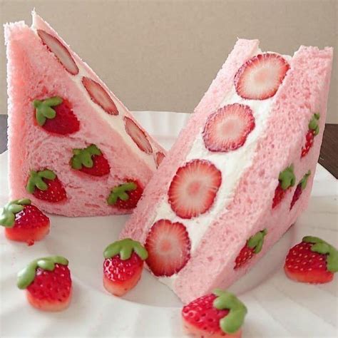 Pin by Rebecca Albers on Aesthetic | Pink foods, Pretty food, Cafe food