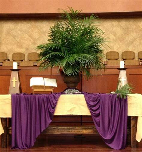 Gaumc Sanctuary Palm Sunday Altar 2014 By Margery Lent Decorations
