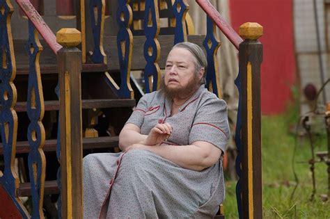 american horror story freak show images reveal kathy bates bearded lady collider