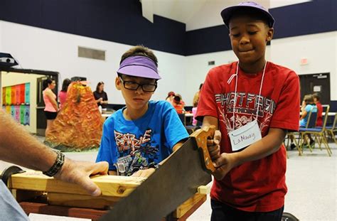 Vacation Bible School Children Learn Through Hands On Experience