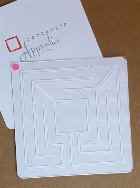6 Salted Pink Labyrinth Stencil Set Of 3 Etsy Stencils Envelope