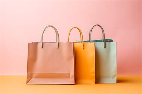 Premium Ai Image Shopping Bags Isolated