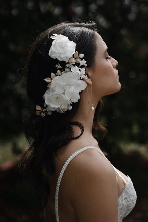 Rembrandt Floral Bridal Headpiece Tania Maras Bridal