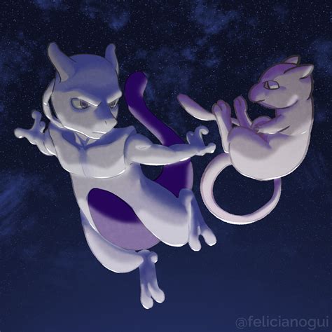 Artstation Mewtwo And Mew