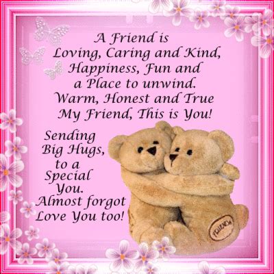 What makes a special friend. Best friend gifts image by nancy in 2020 | Hugs and kisses ...