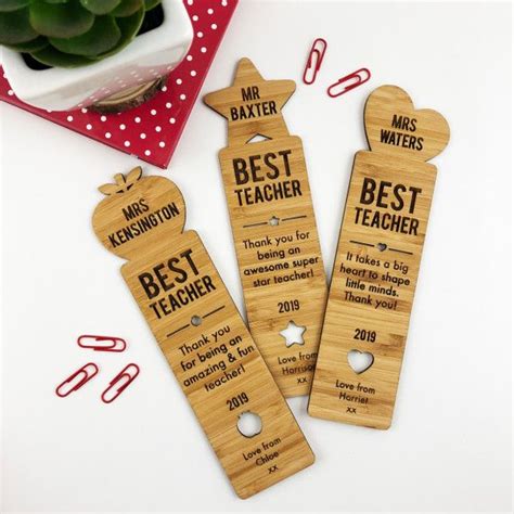 best teacher personalised bookmark 3 designs available hardtofind personalized bookmarks