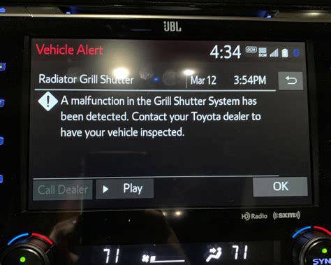 Malfunction detedcted in the Grill Shutter System | Toyota Nation Forum
