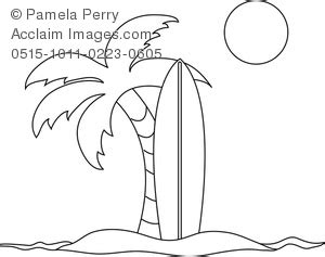 Cereal bowl coloring page print pic this was grig3. coloring page of a surfboard and a palm tree clipart ...