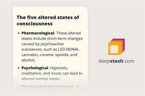 The Five Altered States Of Consciousness Deepstash