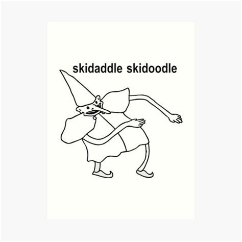 Skidaddle Skidoodle Your Is Now A Noodle Meme Classic Art Print For