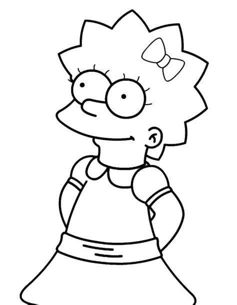 Lisa Simpson Coloring Page Free Printable Coloring Pages Images