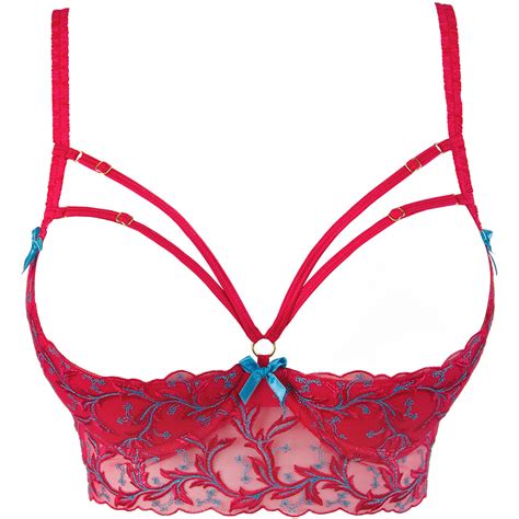 Axami Sexy Open Cup Shelf Bra Cherry Bomb V 9671 Lavinia Lingerie