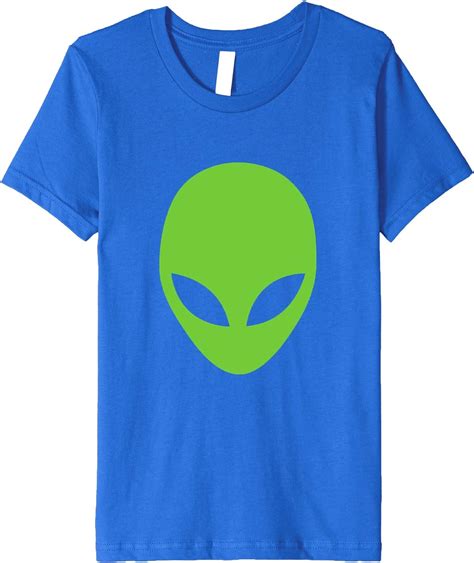 Alien T Shirt Cool Classic Looking Green Alien Head Shot Clothing