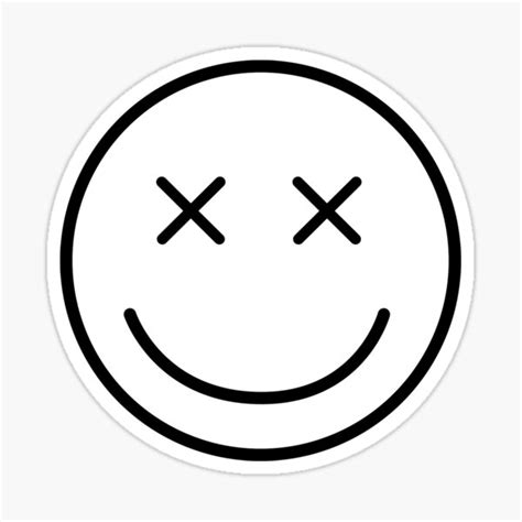 Dead Smiley Sticker By Subtlesplit Redbubble