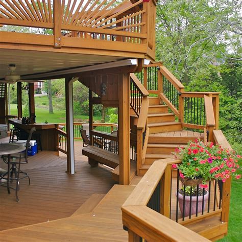 American Deck And Sunroom Take The Next Step With Custom Deck Stairs