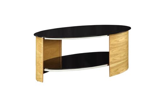 Have a look at our glass top coffee tables with wooden, metal and stone bases and check out the fantastic mirrored coffee tables, they will brighten up any room. Jual San Marino Oak & Black Glass Curved Wood Oval Coffee ...