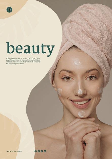 Beauty Poster Template With A Woman Spa Advertising Beauty Posters Beauty Clinic Women Poster