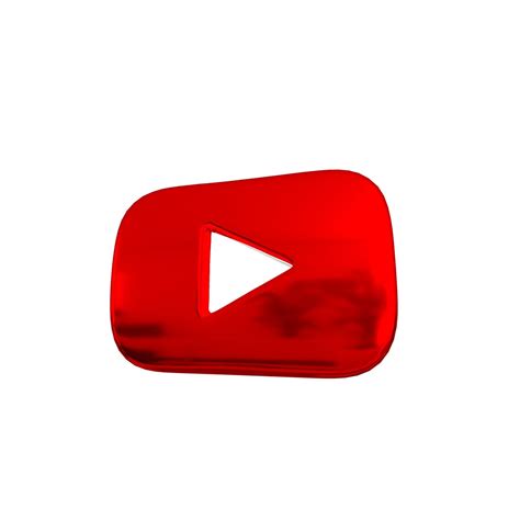 3d Model Youtube Button 04 Vr Ar Low Poly Cgtrader