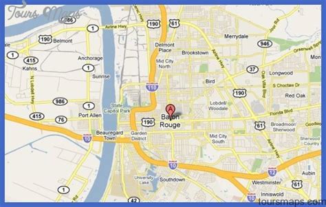 Maps & driving directions to physical, cultural & historic features get information now!! Baton Rouge Map - ToursMaps.com