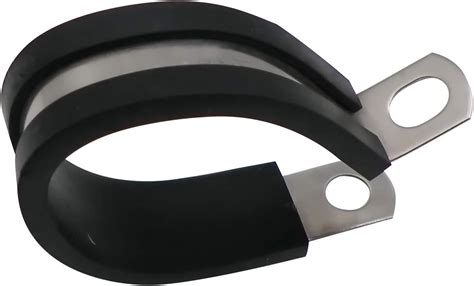 125 Cable Clamp Stainless Steel Insulated Rubber