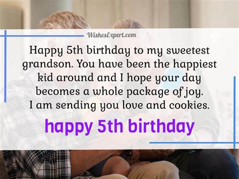 35 Sweet 5th Birthday Wishes For 5 Years Old
