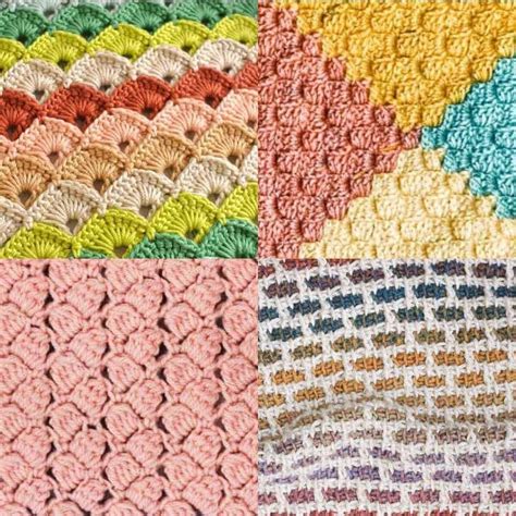40 Easy Crochet Stitches For Blankets And Afghans