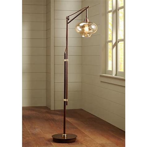 Floor lamp for living room, modern standing lamp with hanging drum shade, thickened tall pole lamp for office with button or chian and floor switch (bronze) 4.2 out of 5 stars 321 $49.99 $ 49. Calyx Industrial Vintage Downbridge Task Floor Lamp LED ...
