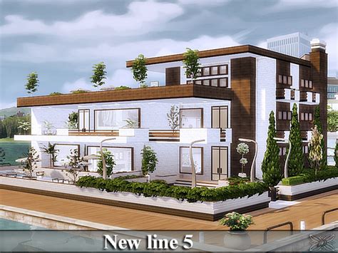 New Line 5 Modern Villa By Danuta720 At Tsr Sims 4 Updates