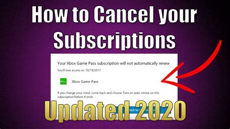 How To Cancel Xbox Game Pass And Other Xbox Subscription 2021 Youtube