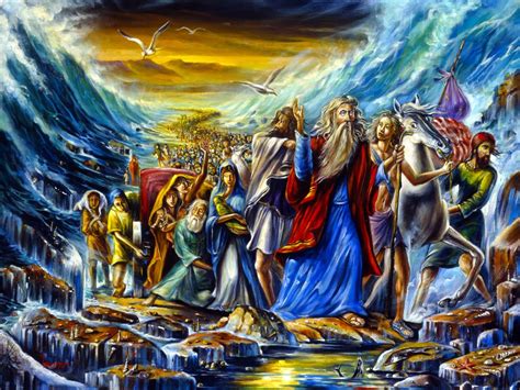 Moses Leads The Exodus From The Egypt Alex Levin