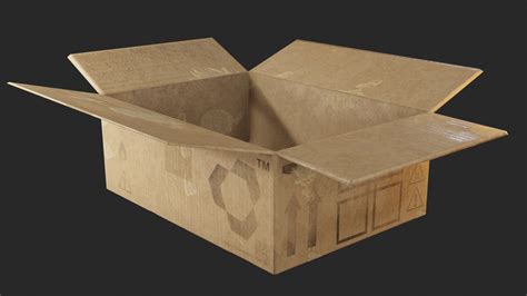 Artstation Cardboard Boxes 3d Model Game Assets