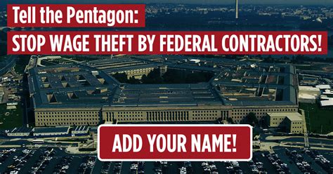 Stand With Pentagon Contract Workers Against Wage Theft