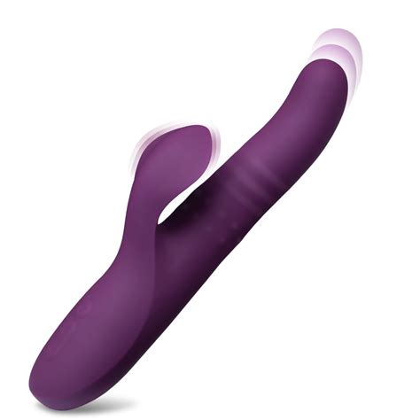 Simzone Thrusting Rabbit Vibrator Waterproof Rechargeable Adult Sensory Toys For Womentriple