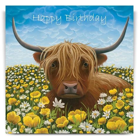 Happy Birthday Highland Cow Just For Ewe