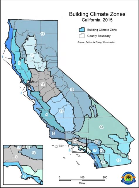Ca Climate Zone Map