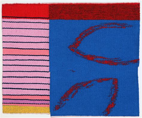 Blue Memory - woven tapestry in cotton and linen from Red Thread