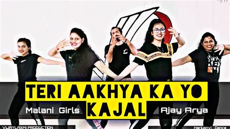 Teri Aakhya Ka Yo Kajal Dance Video Sapna Choudhary Youtube