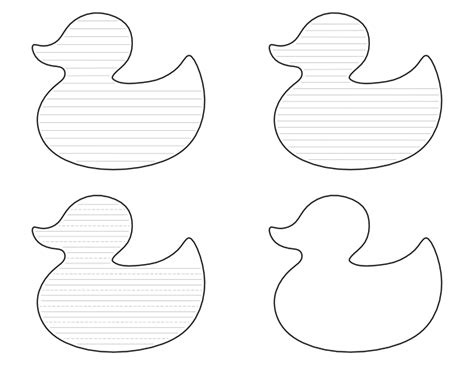 Rubber Duck Template Printable