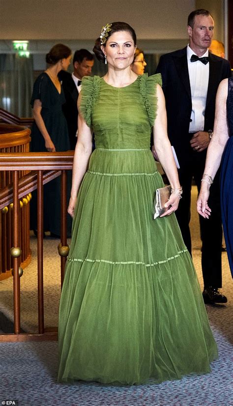 Gorgeous In Green Crown Princess Victoria Of Sweden Stuns In Emerald